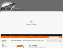 Tablet Screenshot of abkequipamientos.com